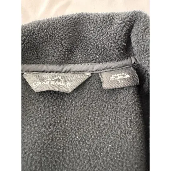 Eddie Bauer Men's Black/Gray Fleece Full-Zip Jacket Size XS - Picture 5 of 13